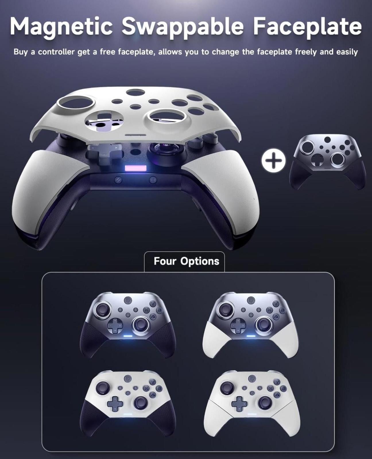 (MSRP $29.99) EasySMX X10 Wireless Controller, Hall Joysticks & Swappable Faces
