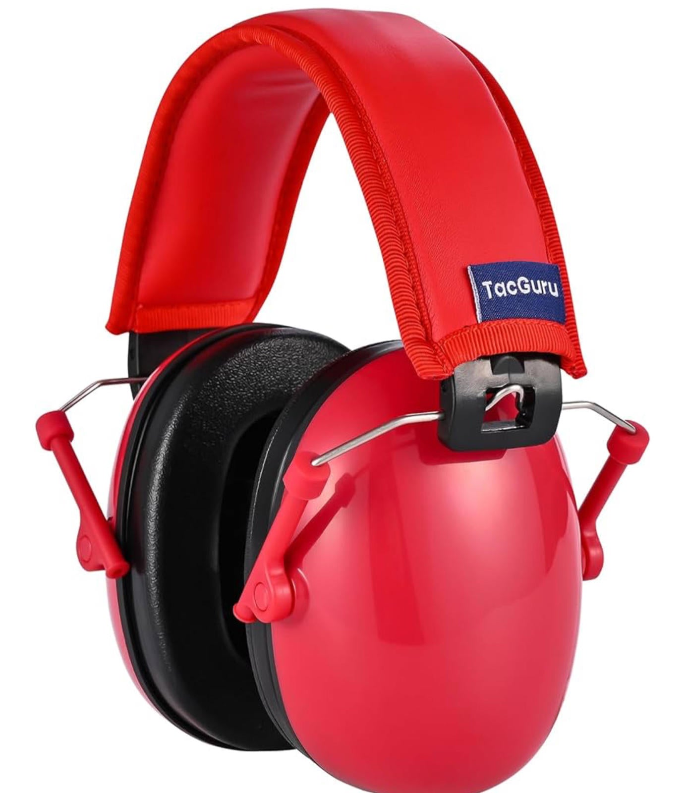 (MSRP $29.99) Kids Ear Protection Earmuffs – 23 dB Reduction, Red TacGuru 130