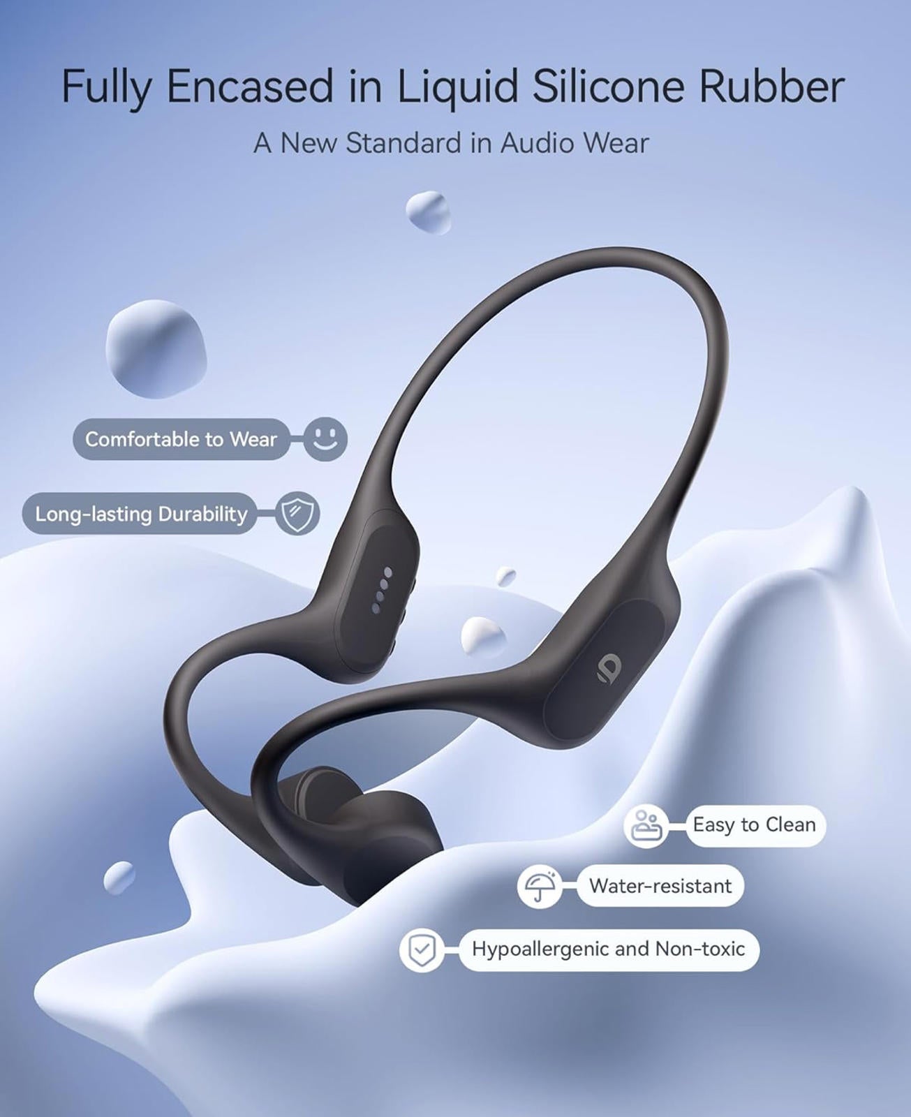 (MSRP $39.99) DEMICEA LibreRun Pro X13 Open-Ear Bone Conduction Sport Headphones