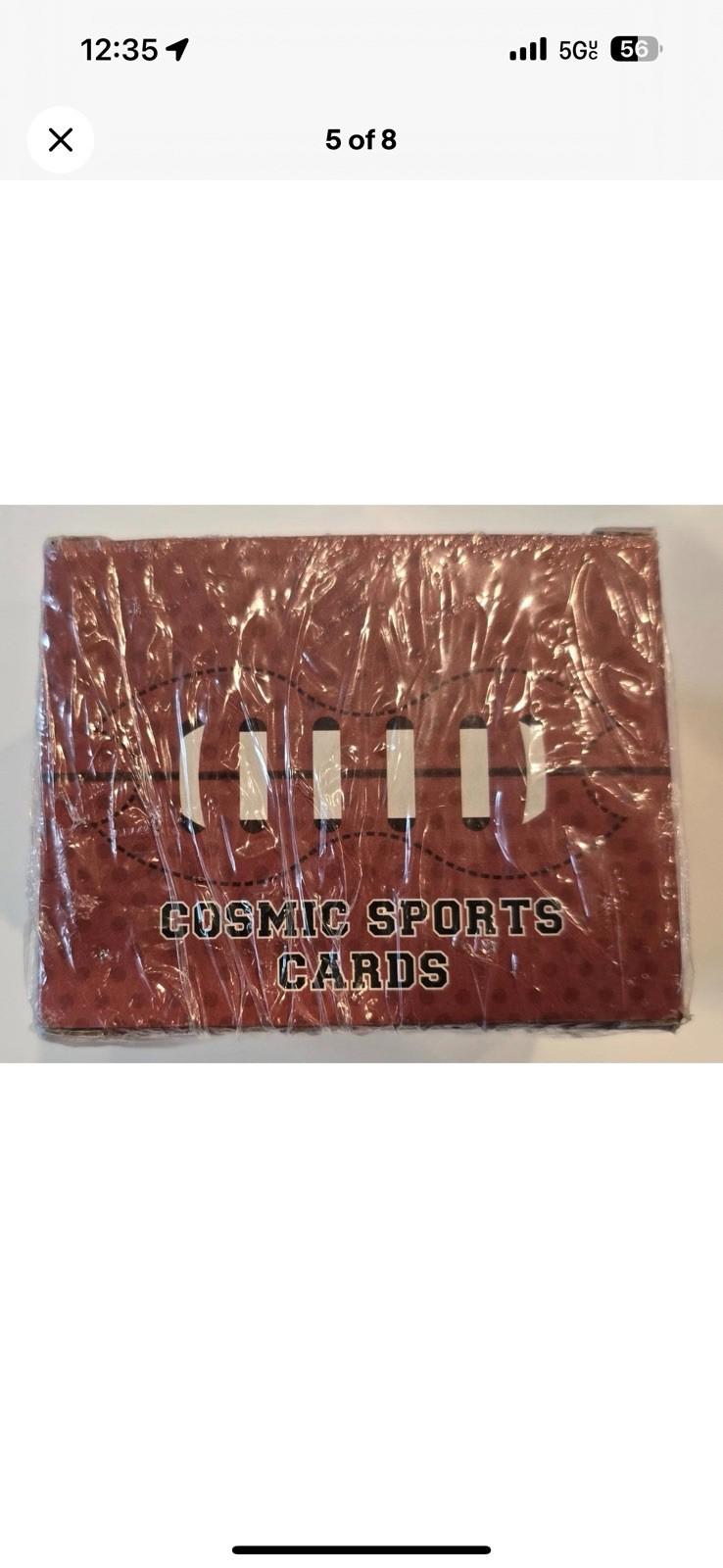 Cosmic Gaming Collection NFL Cosmic Sports Cards Unopened 100 Card Mega Pack