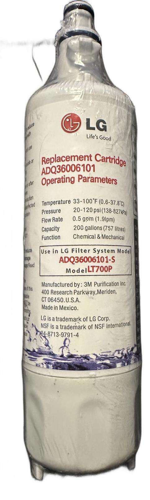 (NEW MSRP $49.95) LG LT700P Refrigerator Water Filter – NSF42 & NSF53 Certified
