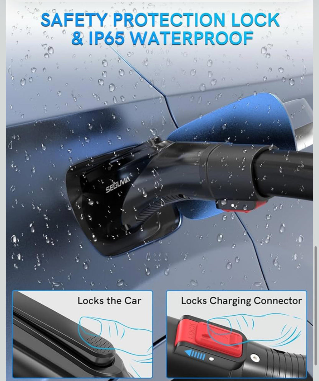 (NEW MSRP $79.99) Mecmo EV Charging Adapter for Tesla to J1772 – 60A, IP65