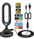 (MSRP $19.99) Indoor HDTV Antenna with Magnetic Base & Amplifier. 4K/1080p Ready