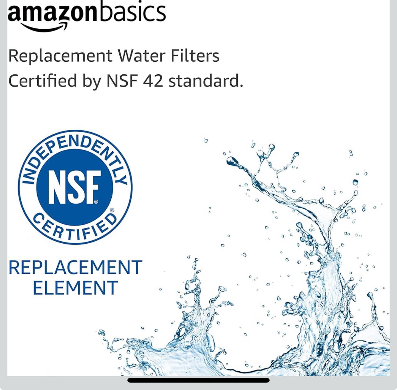 (MSRP $19.99) Amazon Basics Water Filter (3-Pack) – Frigidaire WF1CB Compatible