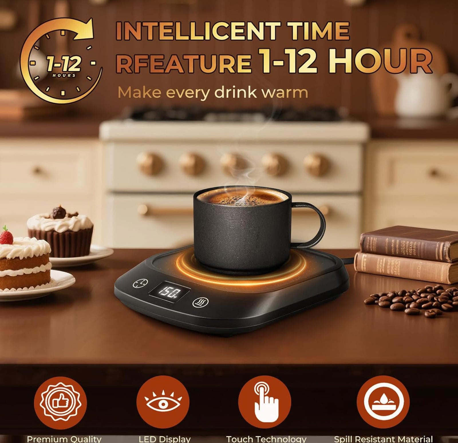 (MSRP $29.99) Electric Mug Warmer for Desk – Smart Coffee & Tea Heater ☕🔥