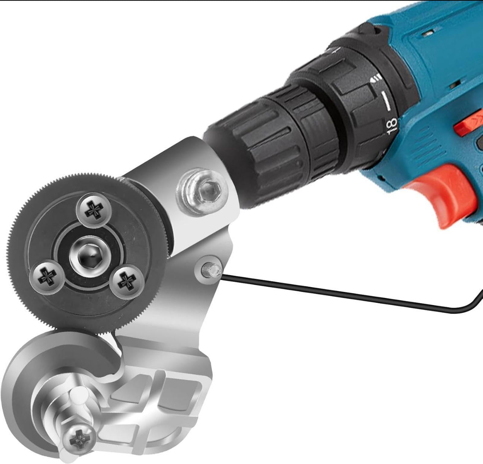 (NEW MSRP $19.99) Sheet Metal Cutter Drill Nibbler for Steel, Aluminum & Copper