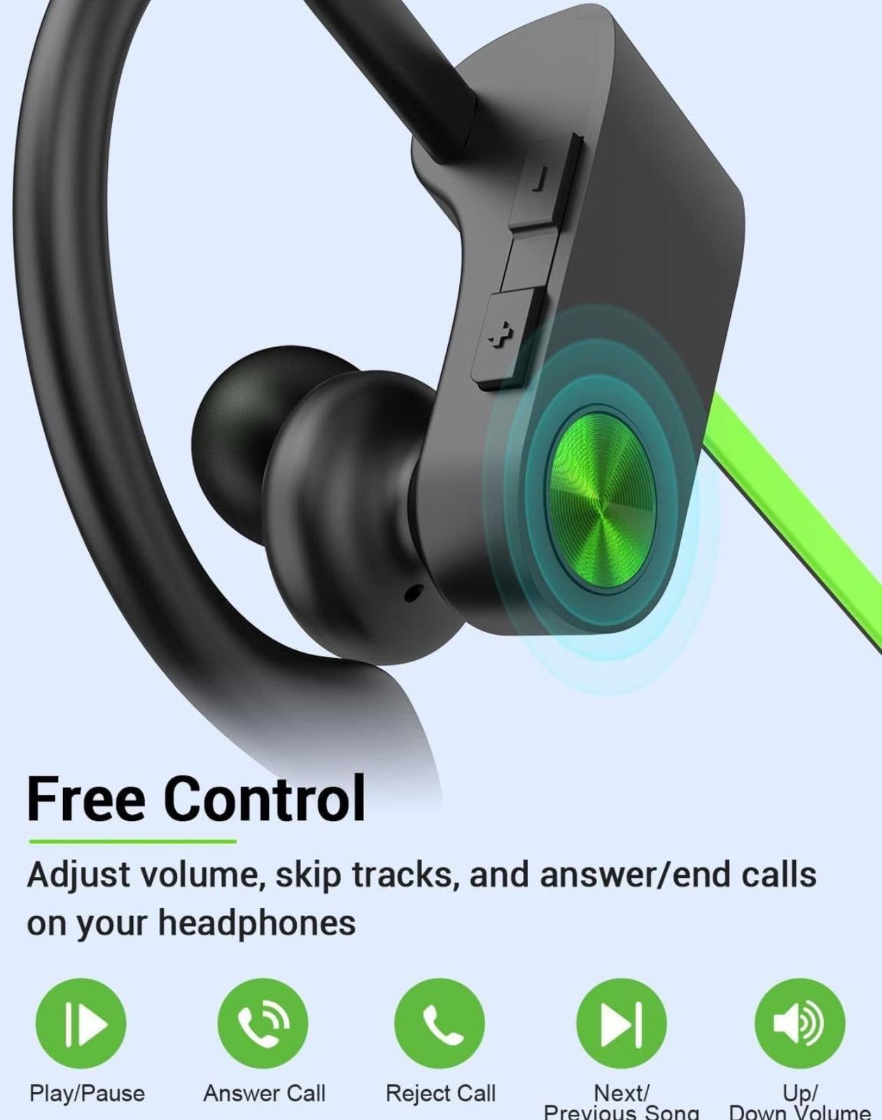 (NEW MSRP $29.99) Stiive Bluetooth Sports Earbuds: IPX7 Waterproof, 16H Playtime