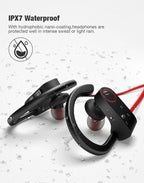 (MSRP $29.99) Otium U8 Bluetooth Earbuds – IPX7 Waterproof, Ear Hooks, 10 H Play