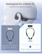 (MSRP $39.99) DEMICEA LibreRun Pro X13 Open-Ear Bone Conduction Sport Headphones