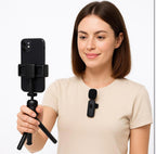 (MSRP $34.99) Dual Wireless Lavalier Mic Set w/ 3-in-1 Receiver. iPhone, Android