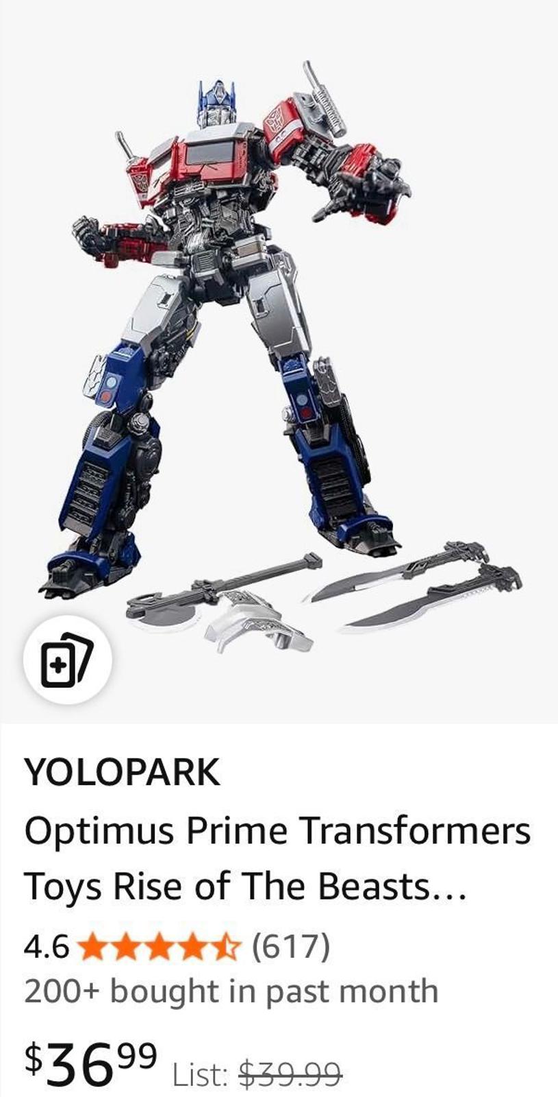 (NEW, MSRP $36.95) Optimus Prime Transformers Toys Rise of The Beasts, 7.87 Inch