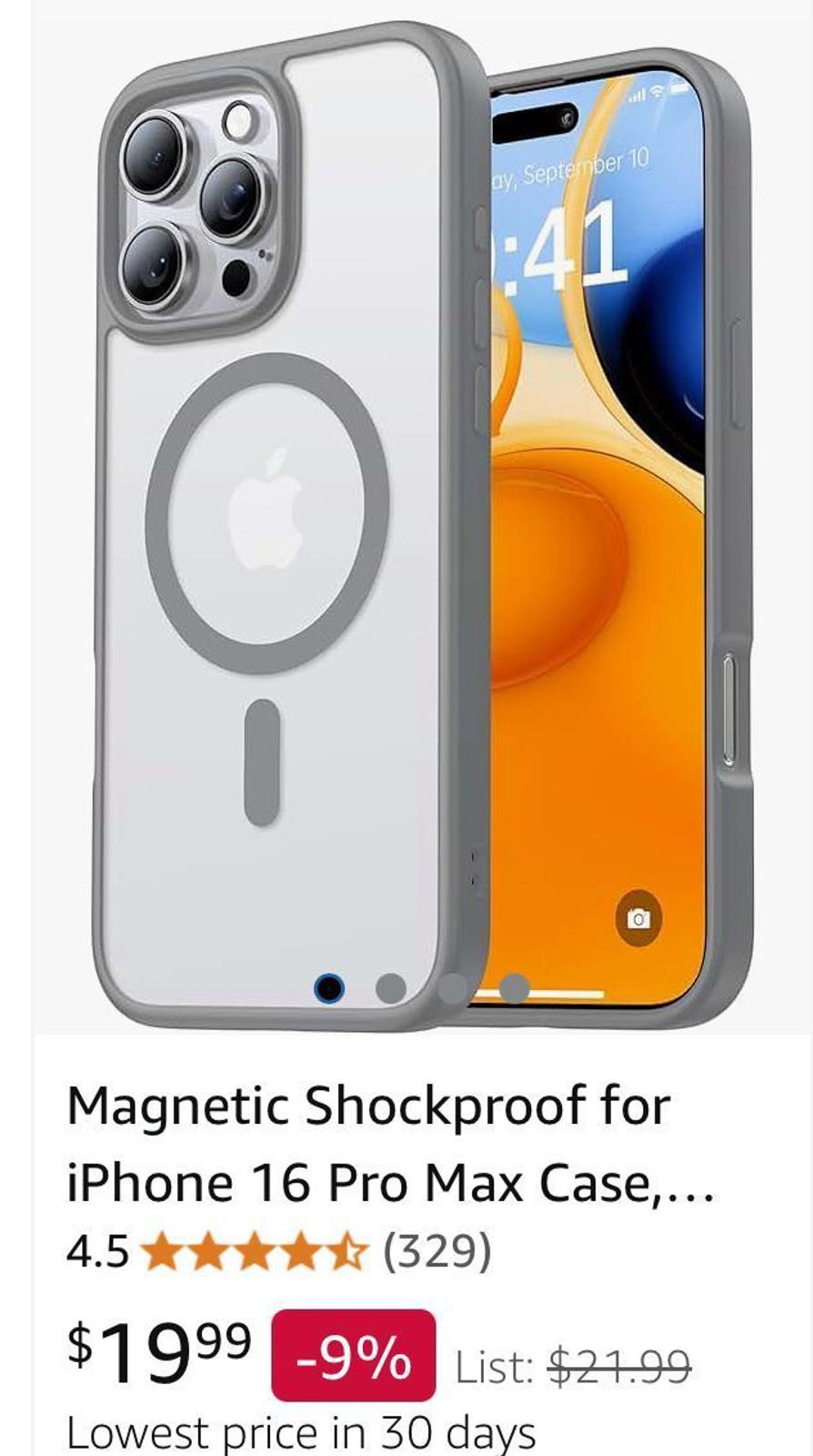 iPhone 16 Pro Max Halolok GRAY Phone Case