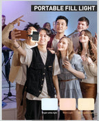 (NEW, MSRP $49) Portable LED Selfie / Fill Photo Light, USB-C, 4800mAh battery
