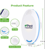 (MSRP $39.99) Ultrasonic Pest Repeller 4-Pack – Safe Indoor Plug-In for Mice,etc