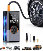 (MSRP $49.99) Tire Inflator, 2× Faster Cordless & 25,000 mAh Battery Power Bank