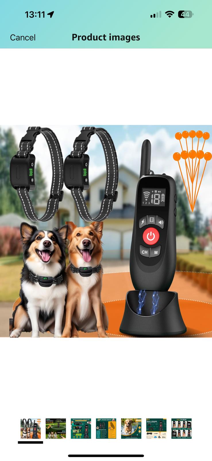 (MSRP $219.99) 2-in-1 Wireless Dog Fence w/ Remote Training Collars (2 Dogs)
