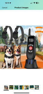 (MSRP $219.99) 2-in-1 Wireless Dog Fence w/ Remote Training Collars (2 Dogs)