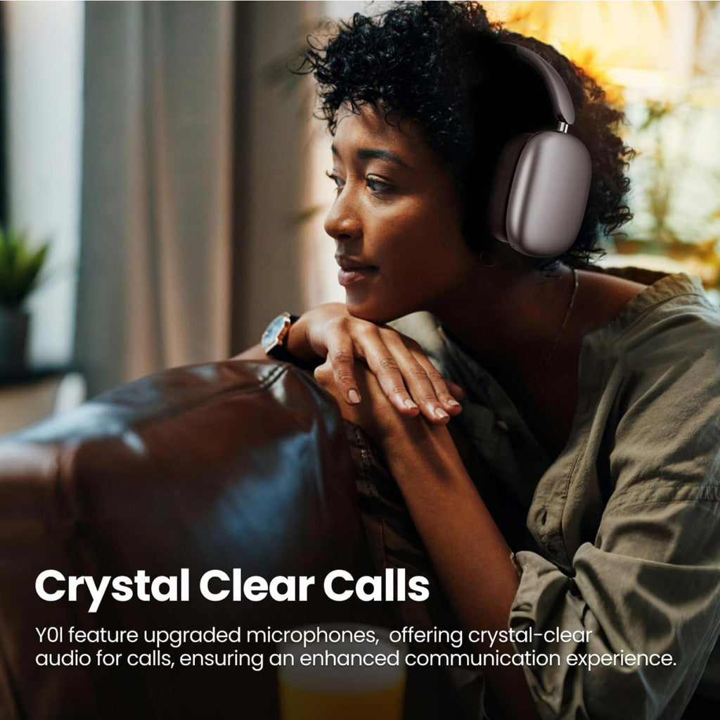 (MSRP $59.99) Wentronic Y01 Wireless Over-Ear Headphones – Noise Canceling (ANC)