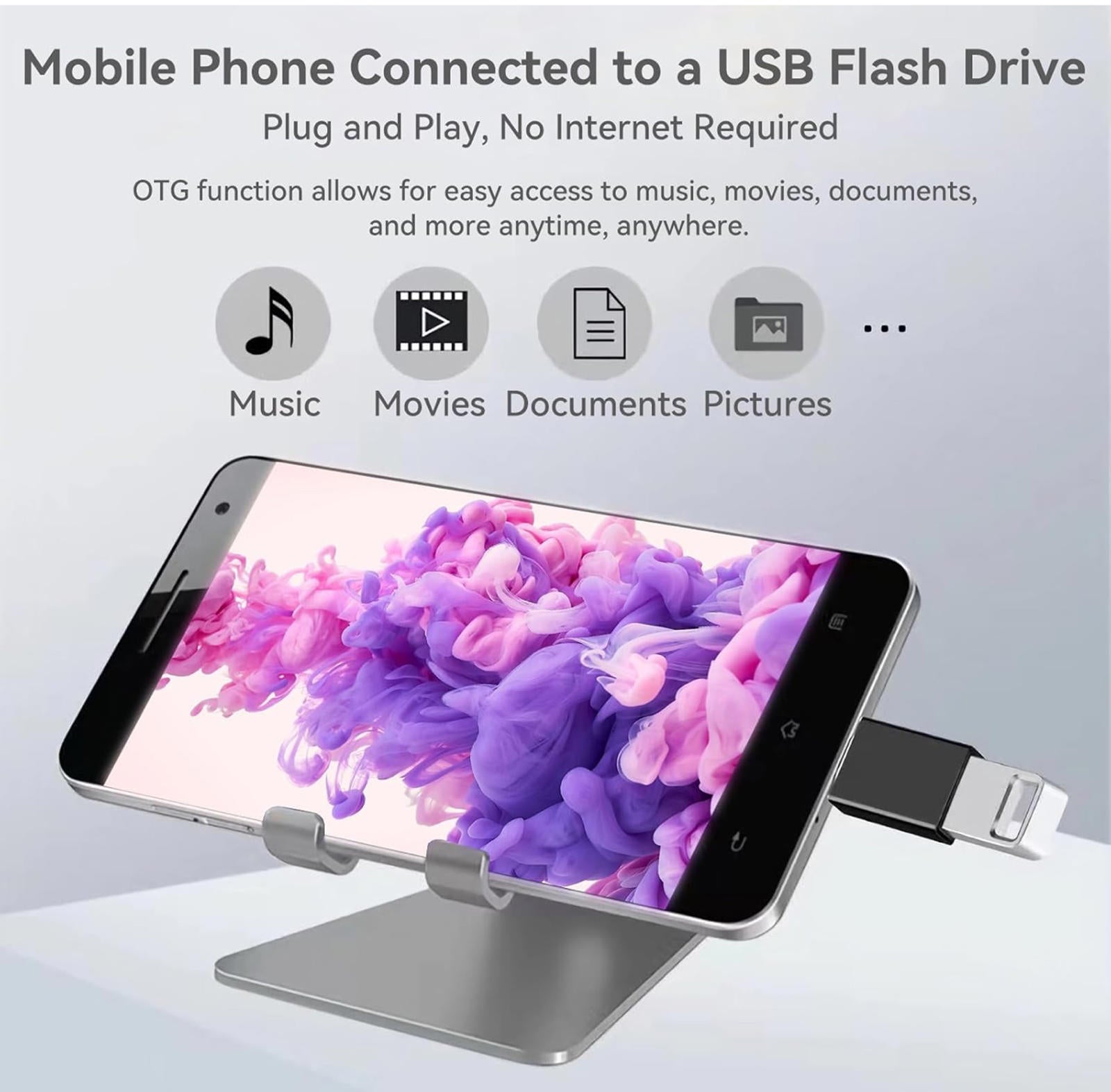 (NEW) Welldiea USB‑A to USB‑C OTG Adapter 4‑Pack – USB 3.0 Fast Pass‑Through