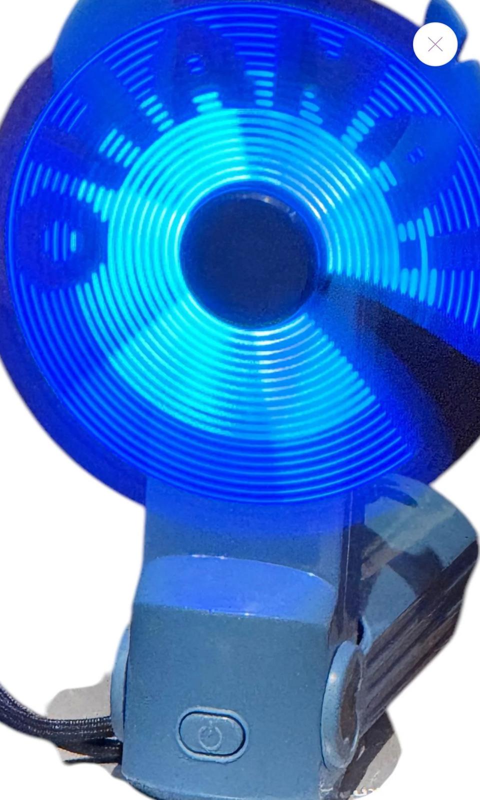 (NEW MSRP $33.99) Disney World of Treasure Stitch Portable Light up 3D fan