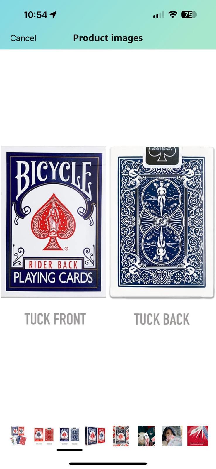 (NEW, Sealed) Bicycle Rider Back Premium Playing Cards, Red & Blue