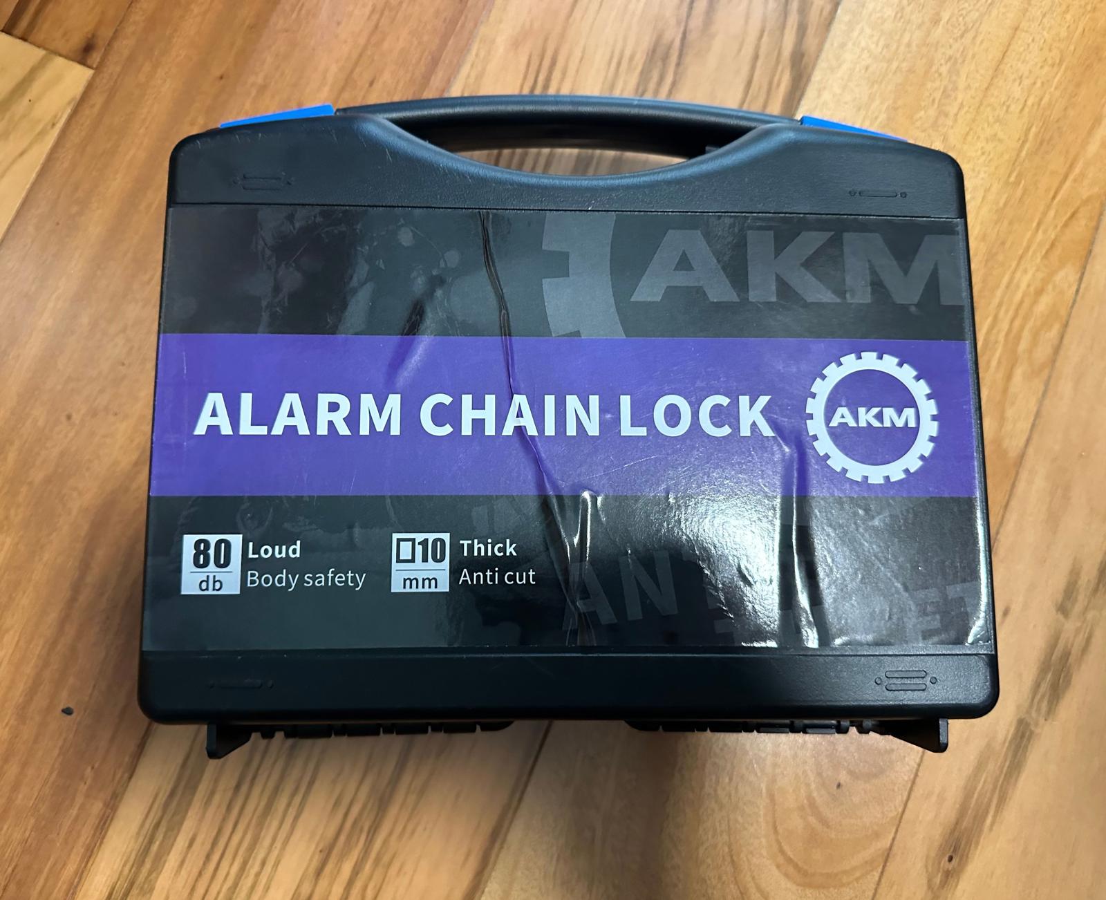 (New) AKM Heavy Duty Alarm Chain Lock - 4ft/120cm