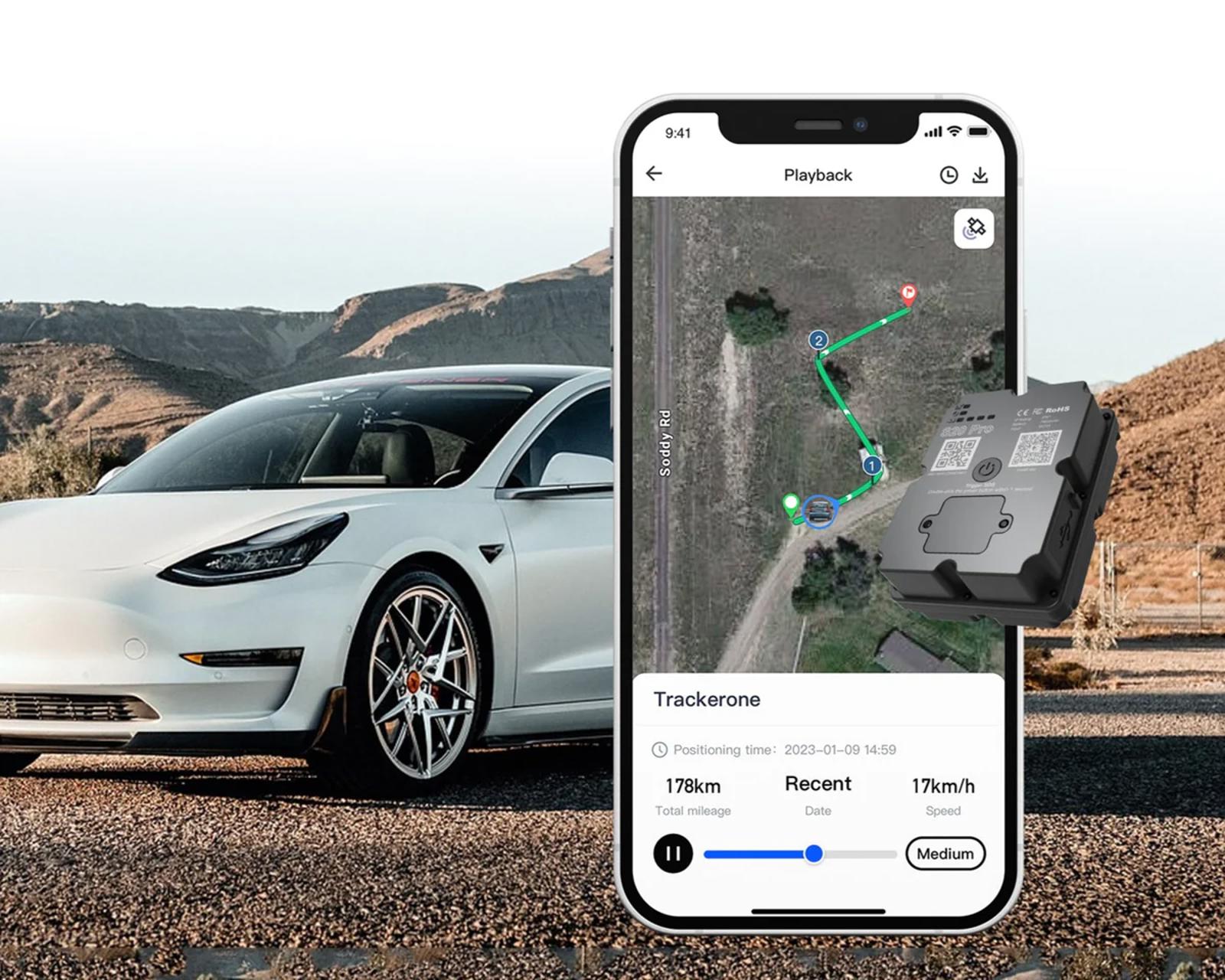 (MSRP $49.95) S20 Pro GPS Tracker – 4G, 30-Day Live Tracking, Magnetic Mount