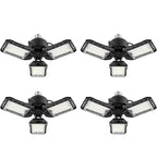 (MSRP $39.99) Aoretic 4‑Pack 80 W LED Garage Bulbs – 8000 LM, Deformable Panels