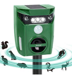 (MSRP $39.99) Solar Ultrasonic Animal Repeller – Waterproof with Motion Sensor
