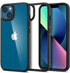 (MSRP $19.99) Spigen Ultra Hybrid iPhone 13 Case – Clear Matte Black