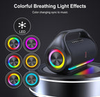 (MSRP $79.99) D20 IPX5 Waterproof Bluetooth Speaker 120W Peak, LED Lights & TWS