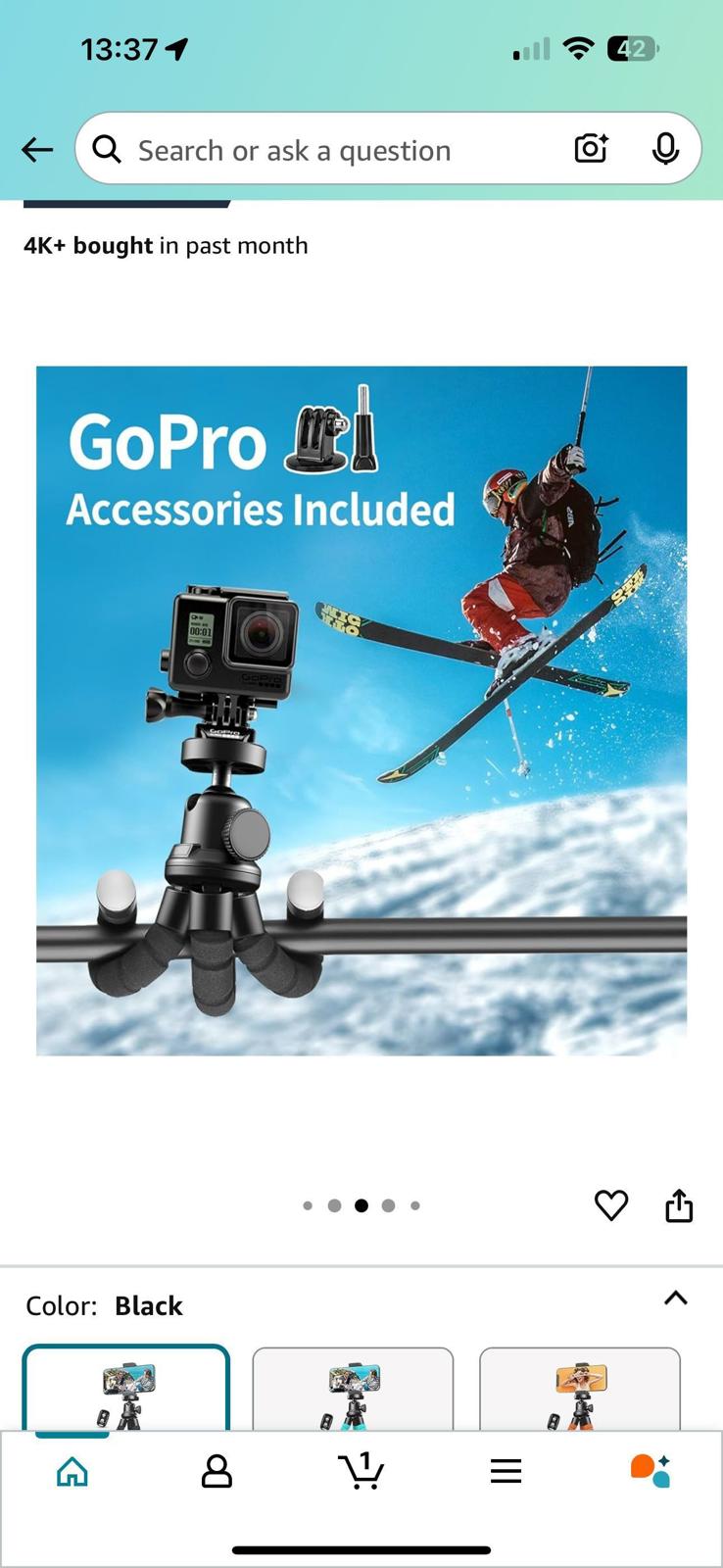 (NEW MSRP $25) Lightweight phone tripod. 87g compact construction