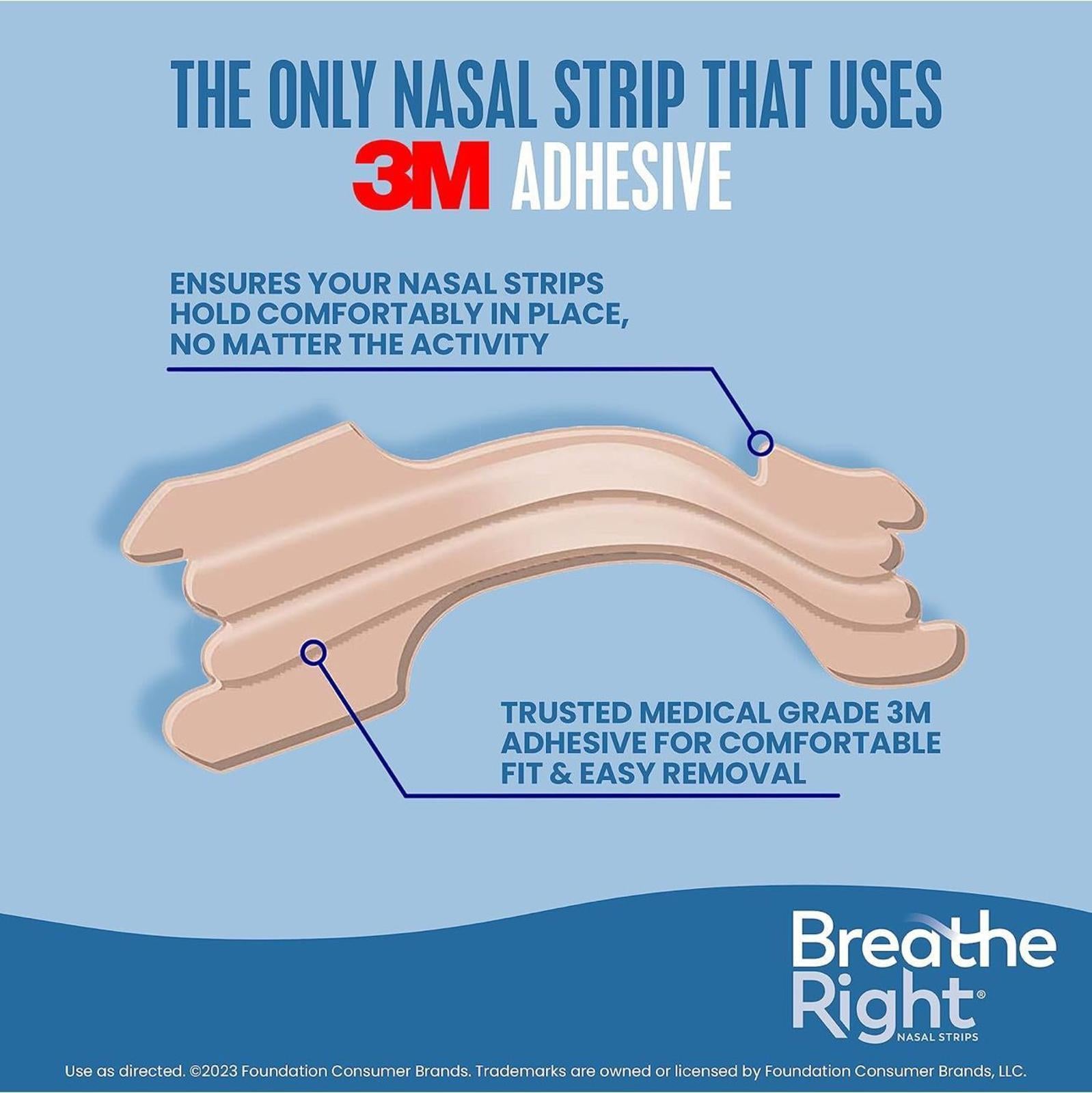 (MSRP $17.43) Breathe Right Original Nose Strips to Reduce Snoring