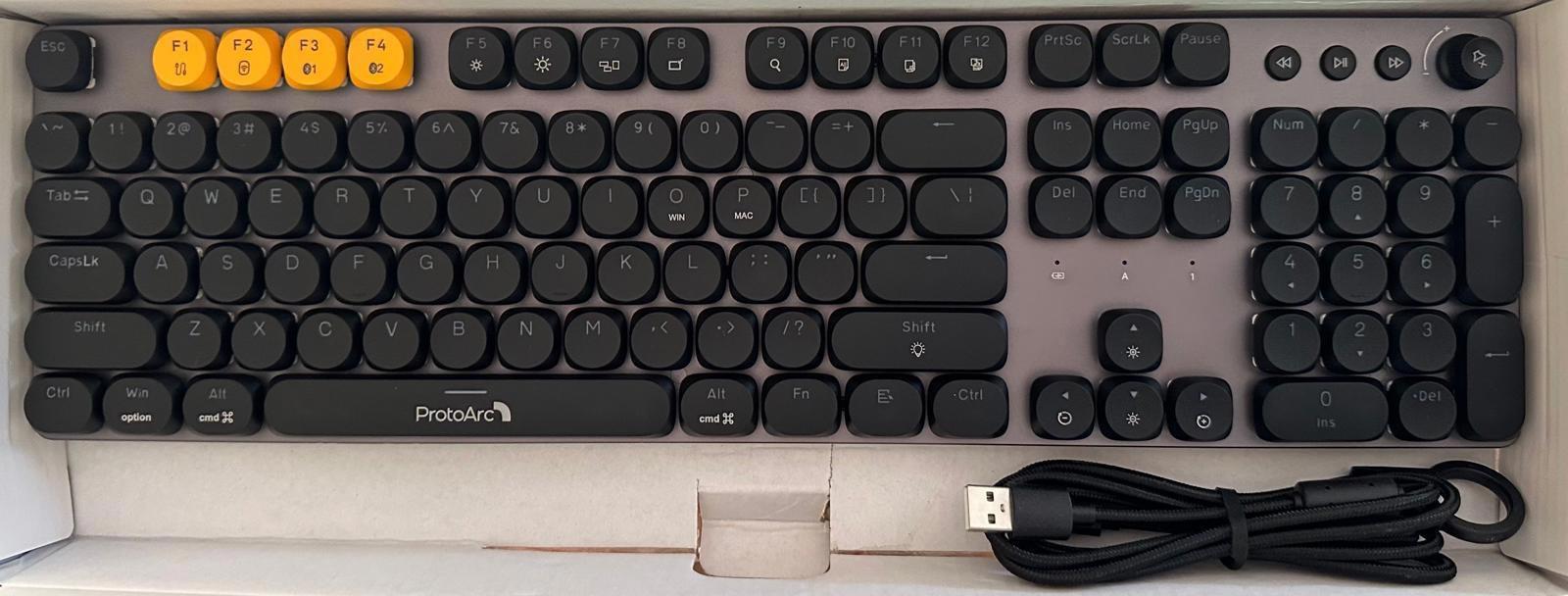 (MSRP $59.99) Backlit Bluetooth Mechanical Keyboard for Office, MECH K300