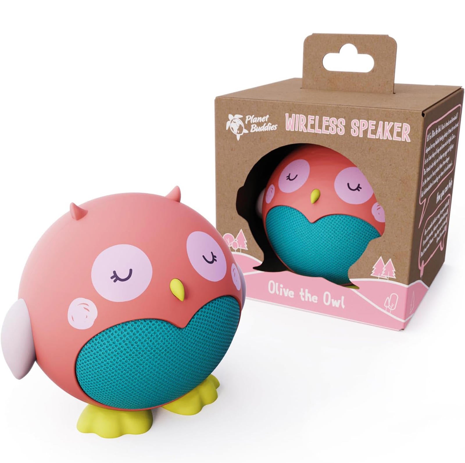 (NEW MSRP $24.99) Kids Bluetooth Owl Speaker w/ Mic, 60-Day Standby