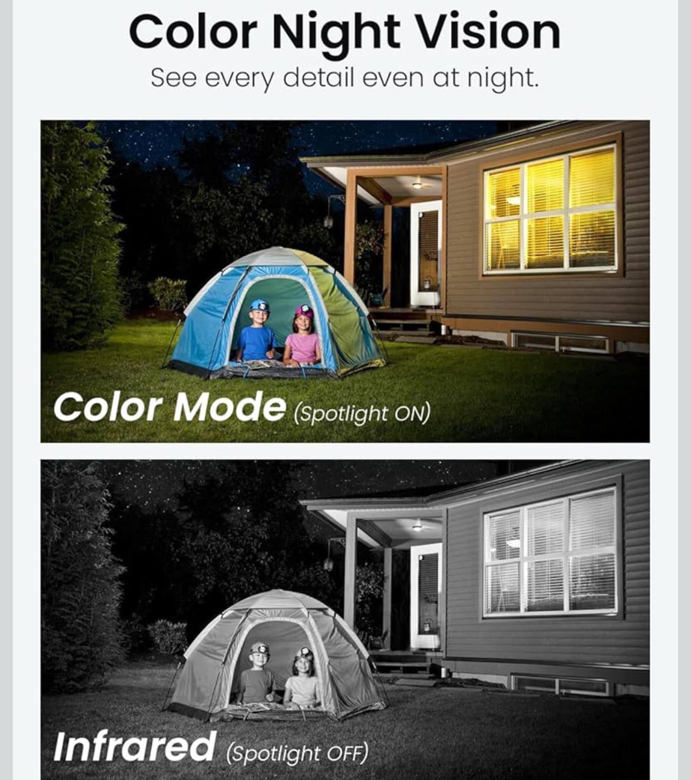 (MSRP $49.99) DEKCO 2K Outdoor PTZ WiFi Security Camera –Full‑Color Night Vision