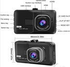 (MSRP $39.99) 3” 1080p Dash Cam 170° Wide Angle, Night Vision, G-Sensor, Loop Re