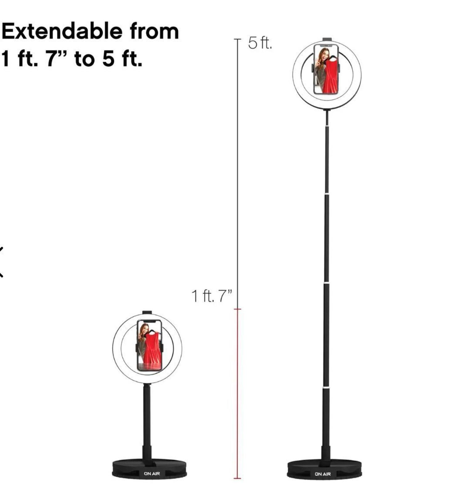 (NEW MSRP $59.95)ONAIR Halo Travel Pro 10” LED Ring Light USB Powered & Foldable