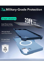 (open box) ESR iPhone 16 Blue Case with Stand, 23FT Military-Grade Protection