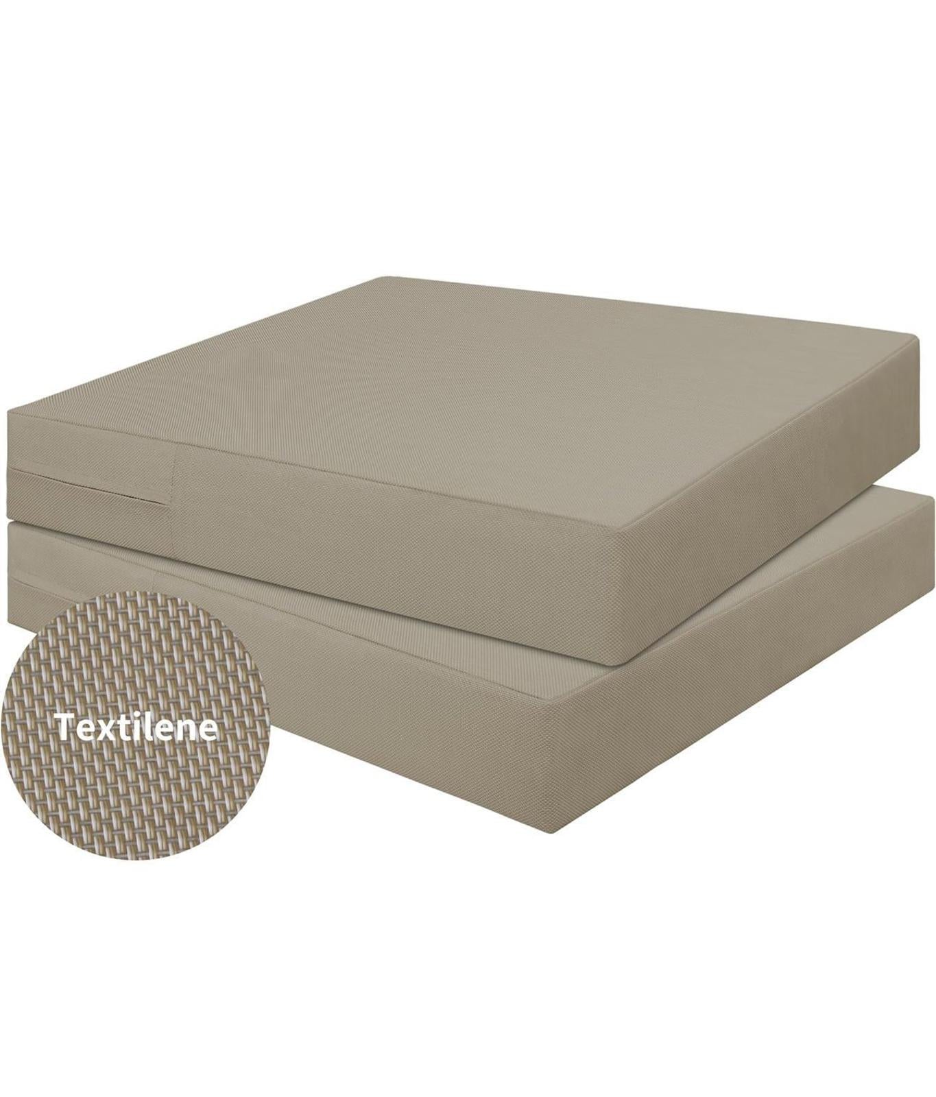 (NEW, MSRP $80) 2 outdoor Patio Chair Cushion 24 x 24 Inch Set of 2