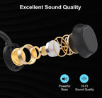 (MSRP $49.99) Bone Conduction Bluetooth Headphones, IPX5 Waterproof, 8H Playtime