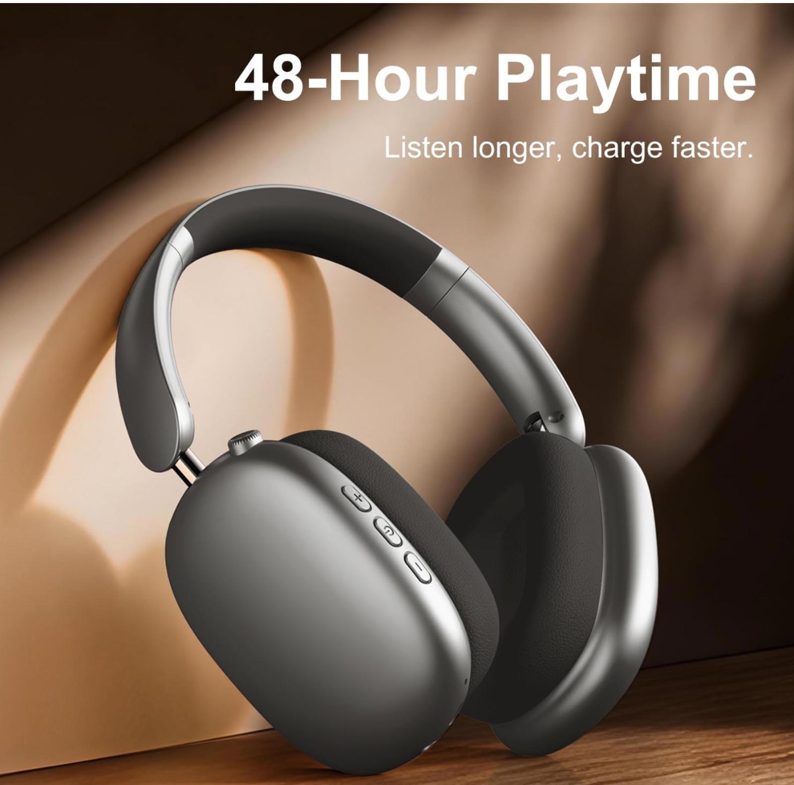 (MSRP $59.99) Wentronic Y01 Wireless Over-Ear Headphones – Noise Canceling (ANC)