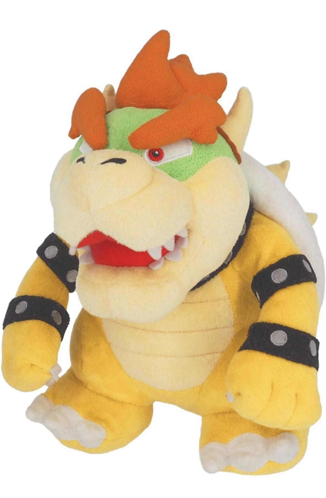 (NEW, SEALED,MSRP $34.95)  Super Mario All-Star Collection Bowser Plush 10″