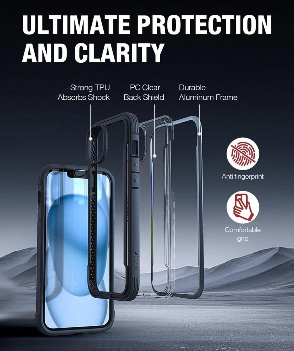 (MSRP $29.99) RAPTIC iPhone 15 Plus Case – Shockproof Military Grade Drop Tested