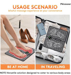 (NEW MSRP $39.99)  EMS Foot Massager TENS, LCD Screen & 2-in-1 Foot/Body Pad