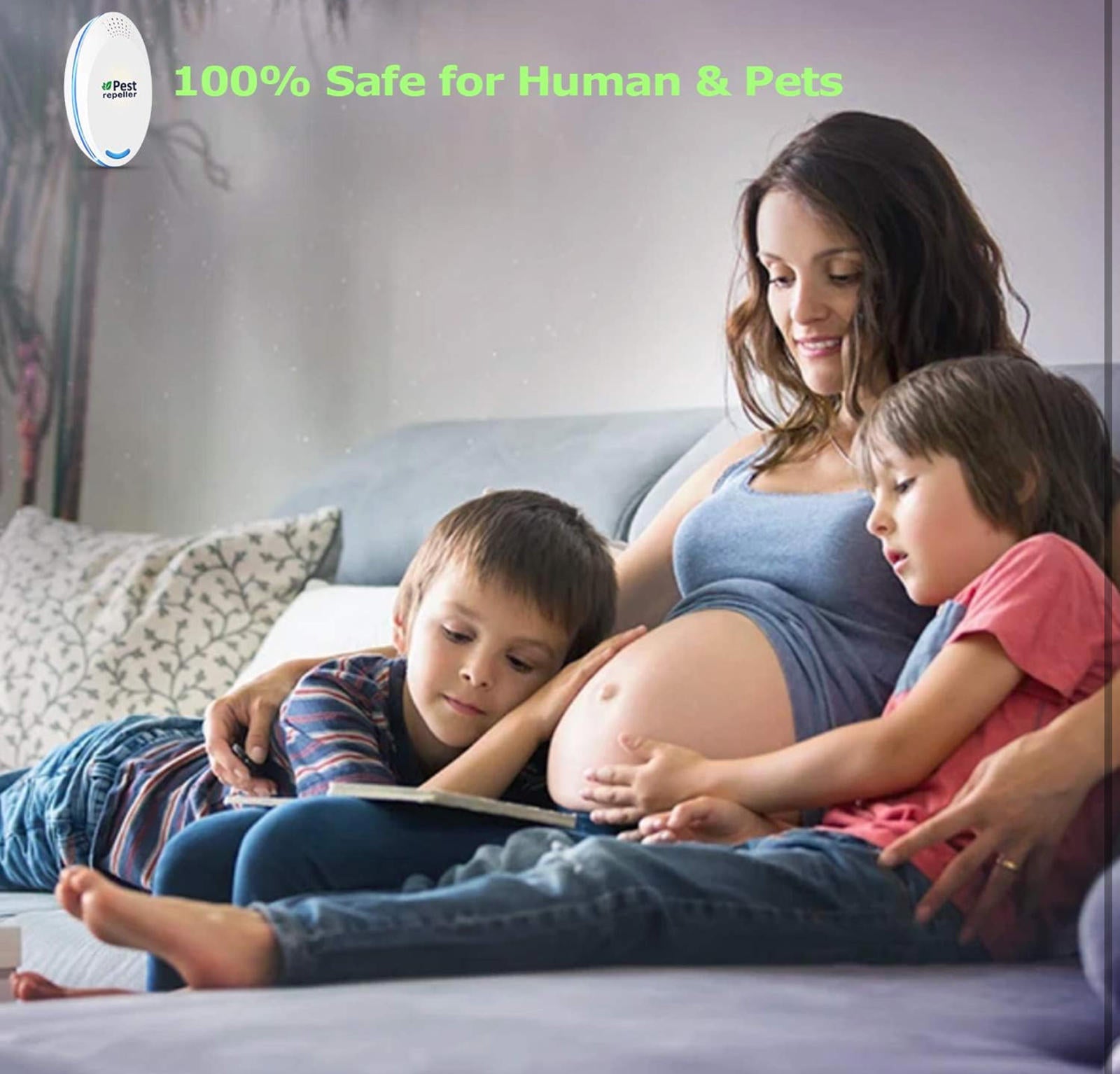 (MSRP $39.99) Ultrasonic Pest Repeller 4-Pack – Safe Indoor Plug-In for Mice,etc