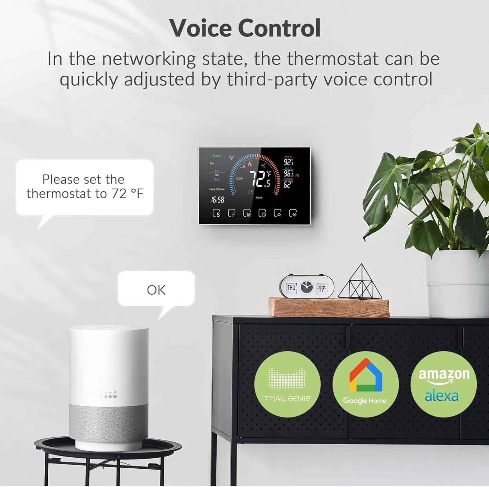 (MSRP $139.99) NBONEBS BHP‑8000c Wi‑Fi Smart Thermostat Touchscreen
