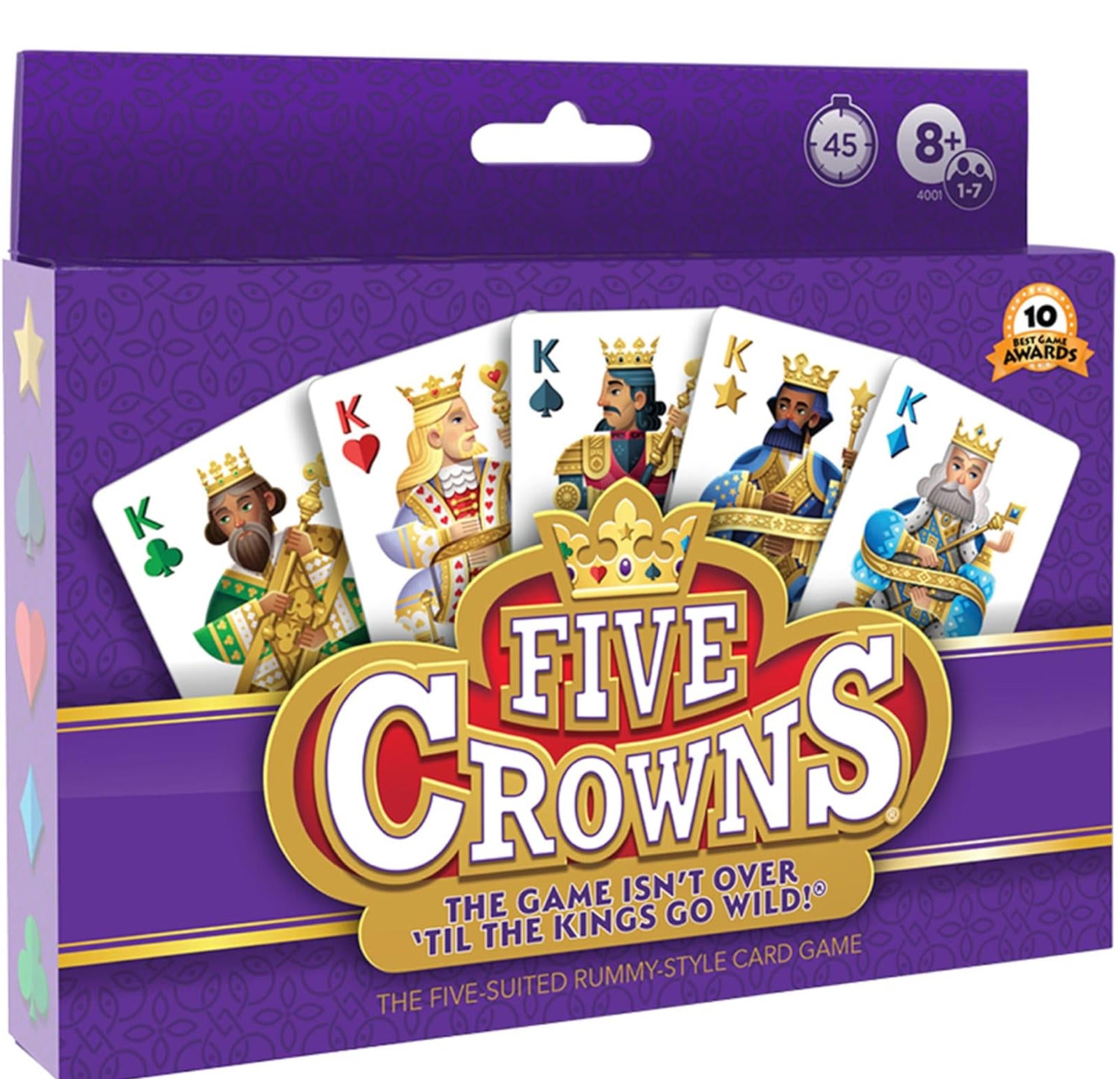 (MSRP $17.99) Five Crowns – 5‑Suited Rummy‑Style Card Game for Ages 8+
