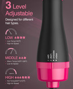(MSRP $49.99) 4‑in‑1 Hot Air Styling Brush – Dryer, Straightener, Curler, etc